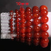 Natural Stones Red Agate Bracelet Onyx Crystal Quartz Round Bead Men Women Bracelet Healing Energy Gift Lucky Jewelry
