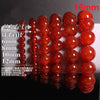 Natural Stones Red Agate Bracelet Onyx Crystal Quartz Round Bead Men Women Bracelet Healing Energy Gift Lucky Jewelry
