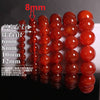 Natural Stones Red Agate Bracelet Onyx Crystal Quartz Round Bead Men Women Bracelet Healing Energy Gift Lucky Jewelry