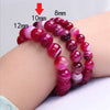 Natural Stones Sardonyx Red Stripe Agate Bracelets Round Beads Bangle Men Women Crystal Quartz Jewelry Love Energy Gift