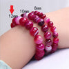 Natural Stones Sardonyx Red Stripe Agate Bracelets Round Beads Bangle Men Women Crystal Quartz Jewelry Love Energy Gift