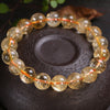 Natural Stones Yellow Brazil Citrine Bracelets Round Beads Bangle Creastly Material Men Women Crystal Jewelry Love Energy Gift