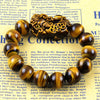 Natural Tiger's eye Beads Stone Bracelet with pi xiu beads ,fashion beads jewelry,hot   Jewelry Bracelets
