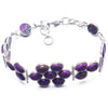 Natural Turquoise Handmade Unique 925 Sterling Silver Bracelet 7 1/4-8 1/4 Y1961