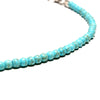 Natural Turquoises Stone Chokers Necklaces For Women Charm Prayer Cross Necklace Light Blue&White Pendant Necklace