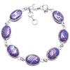 Natural Variscite Handmade Unique 925 Sterling Silver Bracelet 7 1/4-8 1/4 Y2003