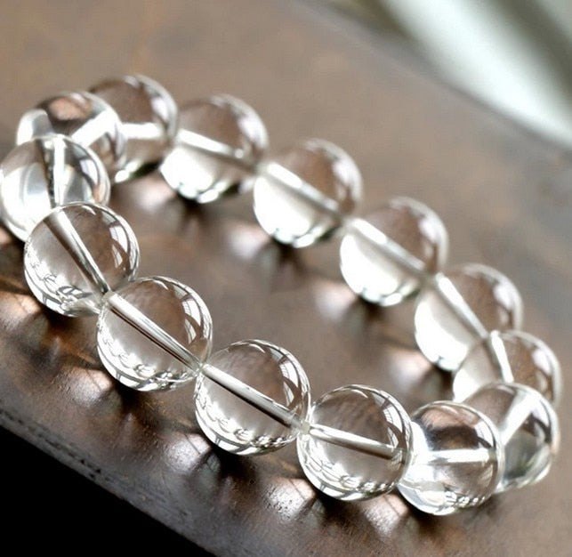 Natural White Crystal Beaded Bracelets, Fine Gemstone Beads Bracelets Jewelry For women Gifts with certificate Drop Shipping