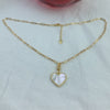 Natural White MOP Shell Heart Pendant Necklace For Women 2022 Gifts Jewelry