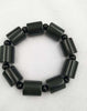 Natural XinJiang hetian jade QingYu Barrel beads catenary stone Lucky Stretch Elastic Bracelet Fashion Jewelry