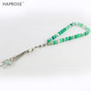 Natural agate Islamic Tasbih Allah Rosary Muslim bracelets 33 beads 6-10mm Striped agate stone tesbih Bracelet