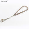 Natural agate Islamic Tasbih Allah Rosary Muslim bracelets 33 beads 6-10mm gr agate stone tesbih Bracelet