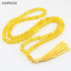 Natural agate necklace yellow 99 beads Islamic Prayer Beads Muslim With Allah Natural yellow 8mm beads agate long necklace