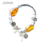 Natural amber beeswax bracelet beads Sterling silver with green pine South red gold gold 925 blessing bags direct packag
