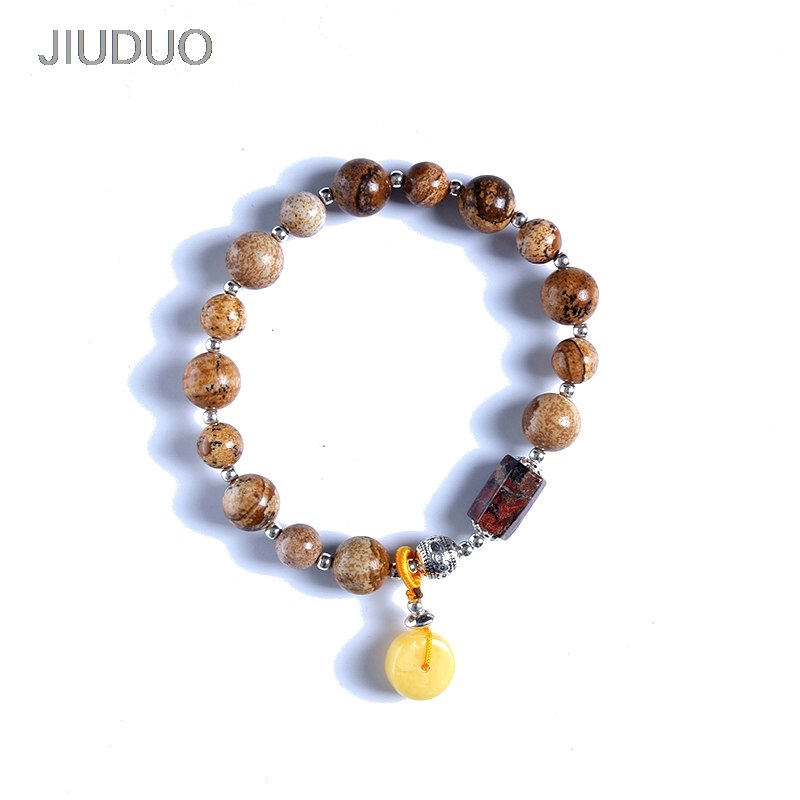 Natural beeswax bracelet Sterling silver original DIY authentic Baltic Amber hand string of a map a gift certificate