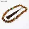 Natural brown agate tassel bracelet rosary Islamic Muslim Tasbin Allah Pendant Agate Tassel Christmas present