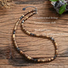 Natural coconut shell turquoise spacer beads surfer necklace fashion tribal jewelry for men and women