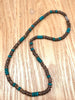 Natural coconut shell turquoise spacer beads surfer necklace fashion tribal jewelry for men and women