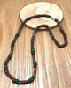 Natural coconut shell turquoise spacer beads surfer necklace fashion tribal jewelry for men and women