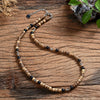 Natural coconut shell turquoise spacer beads surfer necklace fashion tribal jewelry for men and women
