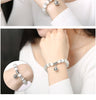 Natural crystal cat eye stone beaded bracelet single-ring transfer ball retro women's hand ornament Yiwu jewelry