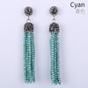 Natural crystal women's Earrings decorated with diamond inl accessories
