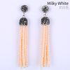 Natural crystal women's Earrings decorated with diamond inl accessories