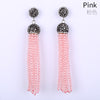 Natural crystal women's Earrings decorated with diamond inl accessories