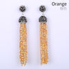 Natural crystal women's Earrings decorated with diamond inl accessories
