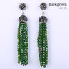 Natural crystal women's Earrings decorated with diamond inl accessories