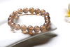 Natural grey agate bracelet fashionable lovers crystal 10 millimeter crystal