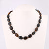 Natural jade necklace Vintage Crystal Power Chain Charm Reiki Men Statement Fine Jewelry 48cm Natural Stone Agate Jasper Beads