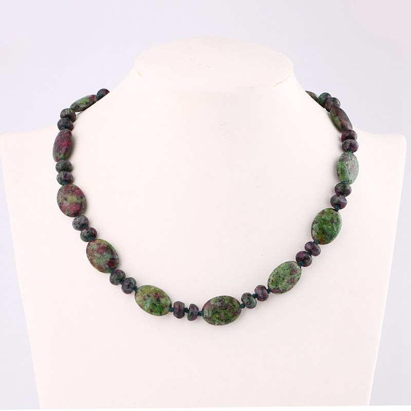 Natural jade necklace Vintage Crystal Power Chain Charm Reiki Men Statement Fine Jewelry 48cm Natural Stone Agate Jasper Beads