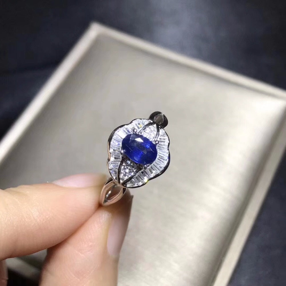 Natural opal woman rings change fire color mysterious 925 silver adjustable size