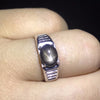 Natural starlight sapphire men's rings star line good design atmosphere 925 silver finger ring number can be customized