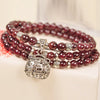 Natural stone Crystal Fashion Handmade Survival Bracelet 108 Beads Buddha Prayer beads New Fashion Style