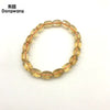 Natural topaz.There is no impurity.Yellow crystal.Lap bracelet