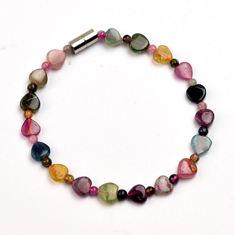 Natural tourmaline Round beads Bracelet jewelry Fine Beaded Bracelets Jewelry For women Gift with certificate Drop Shipping