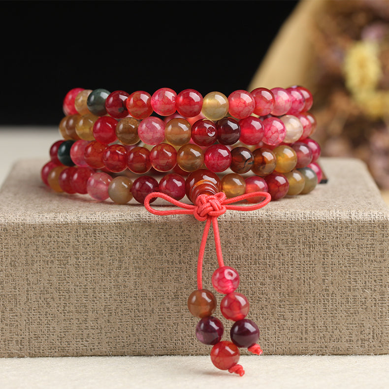 Natural tourmaline dragon pattern agate bracelet ,Fine Agate108pcs Beaded Jewelry Bracelets For Woman As Gifts,Can Drop Shipping