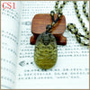 Nature Citrine Bouddha Healing Crystals Stone Necklace Pendant Lucky Men Women Fine Jewerly Charms Girlfriend Gifts Beads Chain