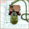 Nature Citrine Bouddha Healing Crystals Stone Necklace Pendant Lucky Men Women Fine Jewerly Charms Girlfriend Gifts Beads Chain