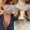 Neck Chain Necklace For Woman 2022 Gift Black Pink Red Crystal Beads Choker Necklace Jewelry Accessories  Items