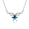 Necklace 925 Sterling Silver Crystal Star Pendant Necklaces Classic Sterling Silver Jewelry Pure Silver Necklaces Women Jewelry