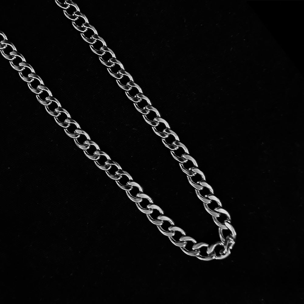 Necklace Cuban Link Chain Trendy Gold Silver Color Jewelry Titanium Metal Stainless Steel  Cn(Origin) for Men and Women