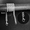 Necklace Cuban Link Chain Trendy Gold Silver Color Jewelry Titanium Metal Stainless Steel  Cn(Origin) for Men and Women