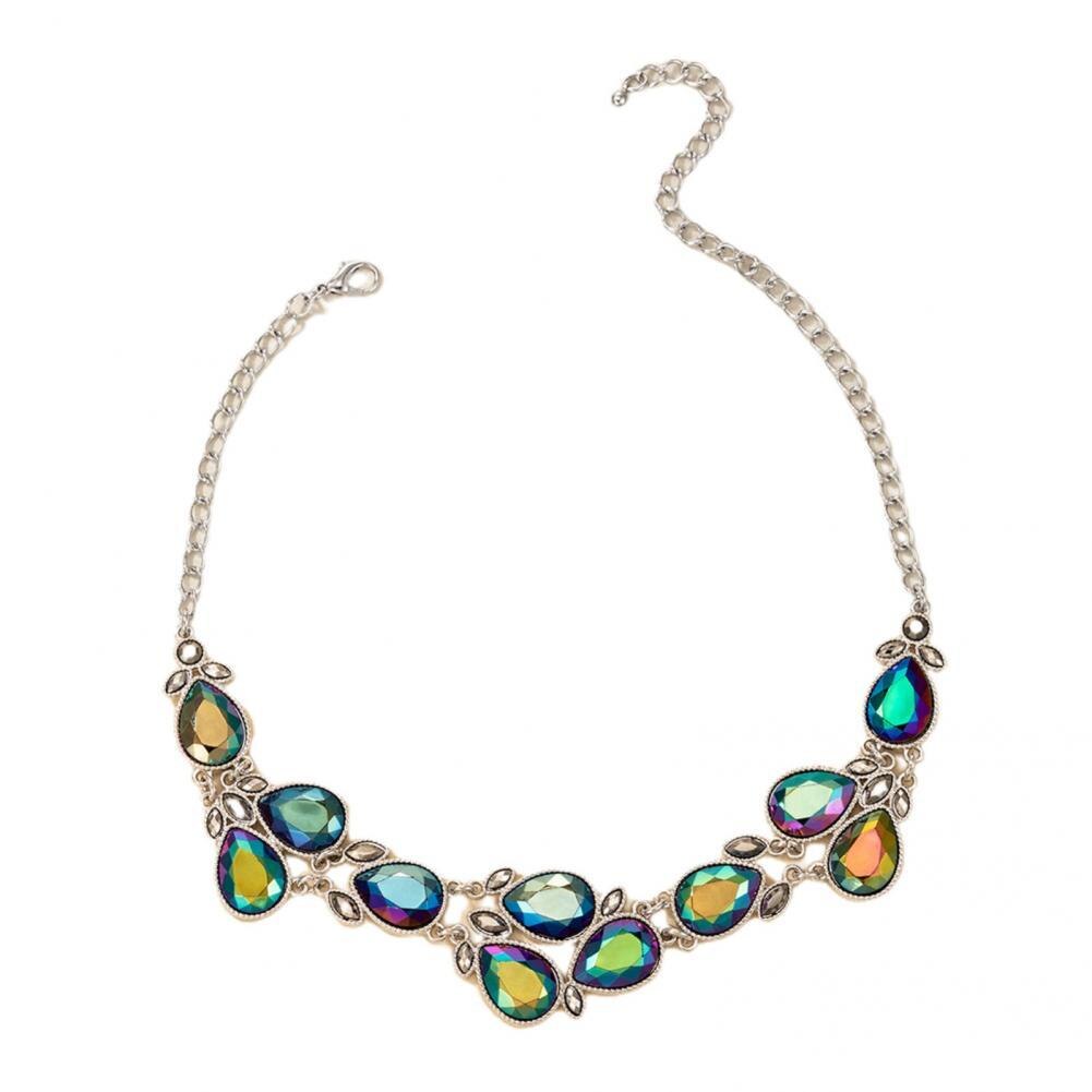 Necklace  Eye-catching   Statement Necklace Retro Geometric Water Drop Design Necklace