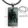Necklace Long Chain With Rectangle Necklace Jewelry For Women Girls Loki Thor The Dark World