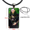 Necklace Long Chain With Rectangle Necklace Jewelry For Women Girls Loki Thor The Dark World
