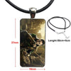 Necklace Long Chain With Rectangle Necklace Jewelry For Women Girls Loki Thor The Dark World