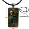 Necklace Long Chain With Rectangle Necklace Jewelry For Women Girls Loki Thor The Dark World