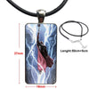 Necklace Long Chain With Rectangle Necklace Jewelry For Women Girls Loki Thor The Dark World
